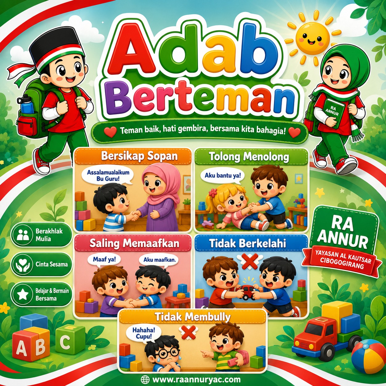ADAB BERTEMAN SEJAK USIA DINI